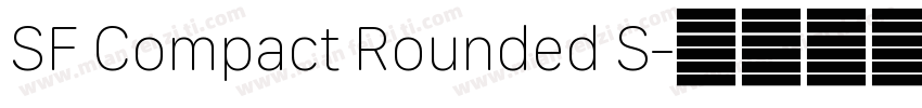SF Compact Rounded S字体转换